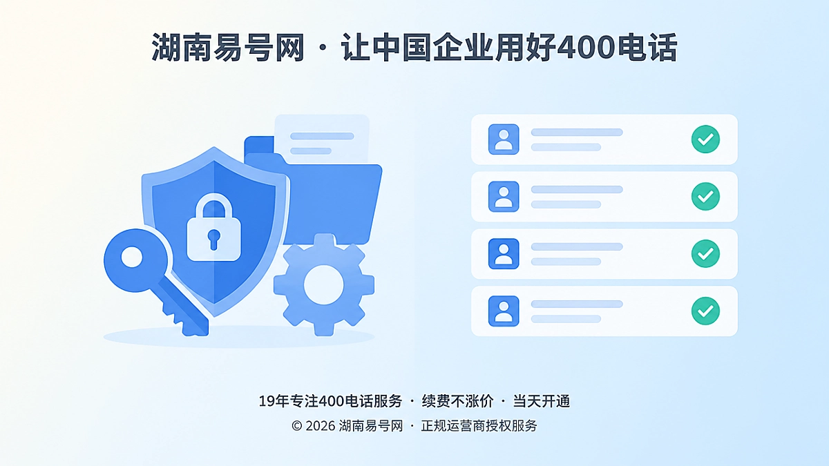 2026年400电话帮助中心：管理员交接保业务连续性