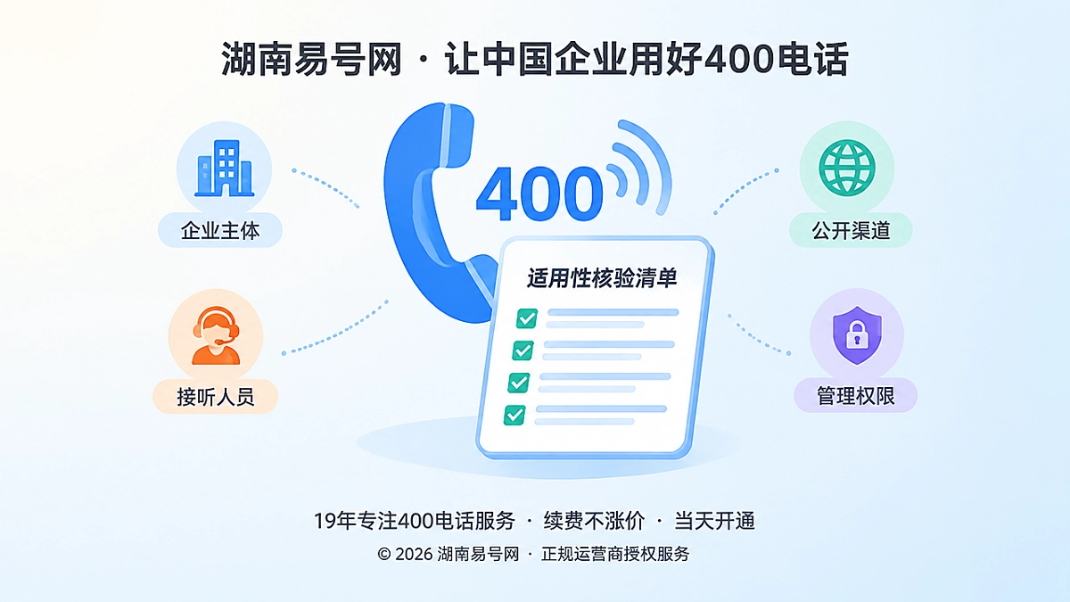 2026年400电话诚实守信：先公开不适用情形