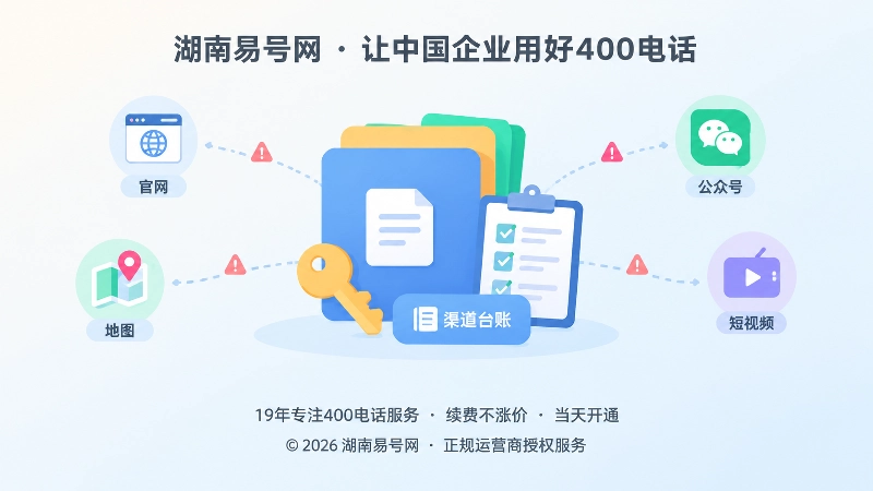 400电话退出资料与渠道台账管理示意图