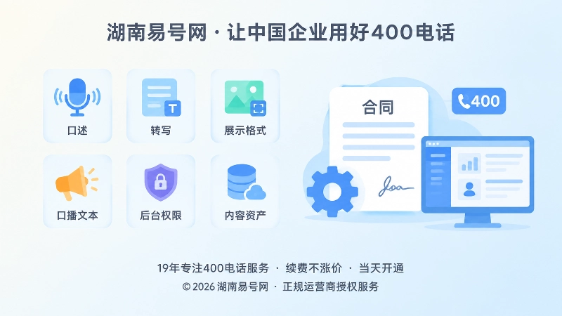 六项核验清单与后台权限符号的左图右文式扁平插画