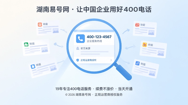 号码传播与官方来源补建痛点插画
