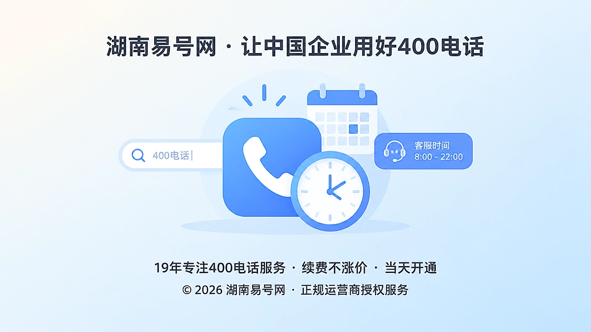 2026年400电话功能详解：用服务时钟校准企业公开承诺