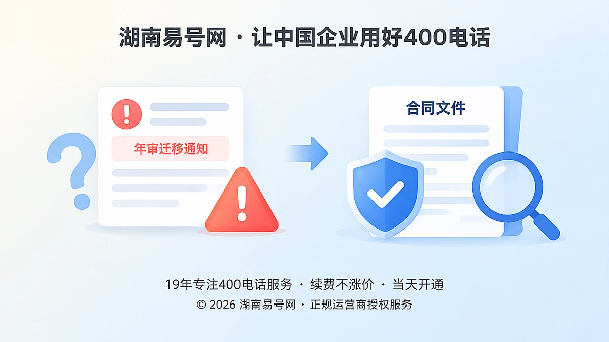 2026年400电话防骗课堂：警惕伪造年审与到期迁移通知