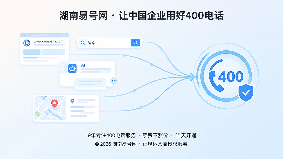 2026年湖南易号网启动400电话公开信息纠错协同机制